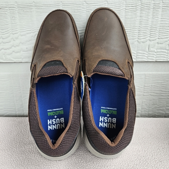 Nunn Bush Excursion Slip-On Brown Leather Sneaker Loafer Bloom Men SZ 11.5 M main image 11